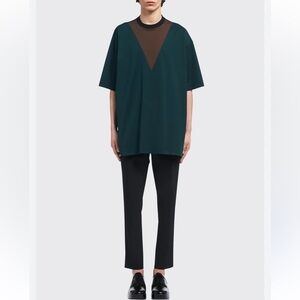PRADA Men's Oversized Triangle-Panel T-Shirt from 2021 Size XXL NWT
